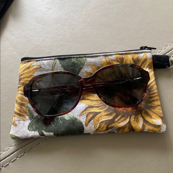 Sunflower Print Zipper Pouch 6”x4 - Picture 3 of 3